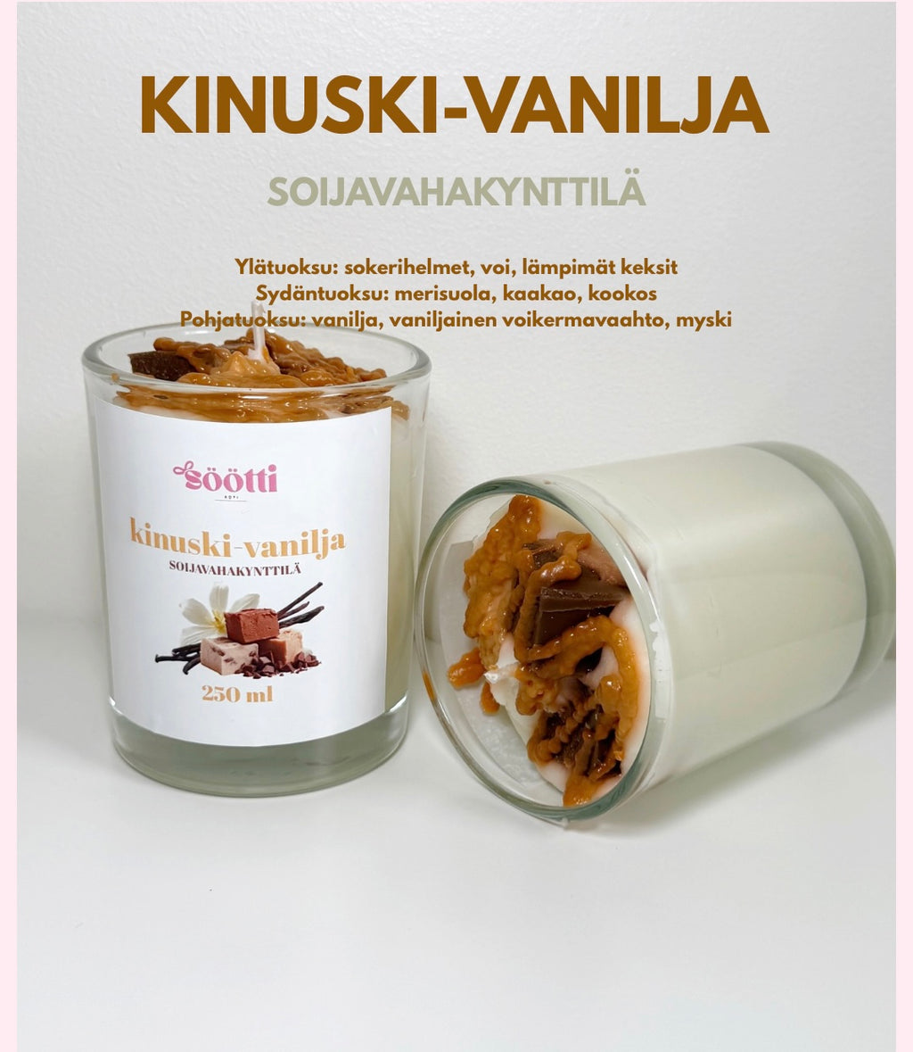Kinuskivanilja-kynttilä